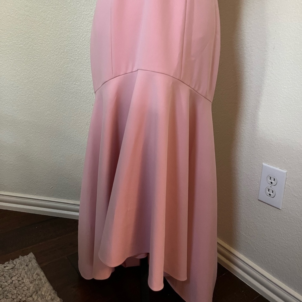NWT SACHIN + BABI | Pink Layla Midi Dress w Puff Sleeve and Mermaid Hem | Size 4 - Picture 7 of 16